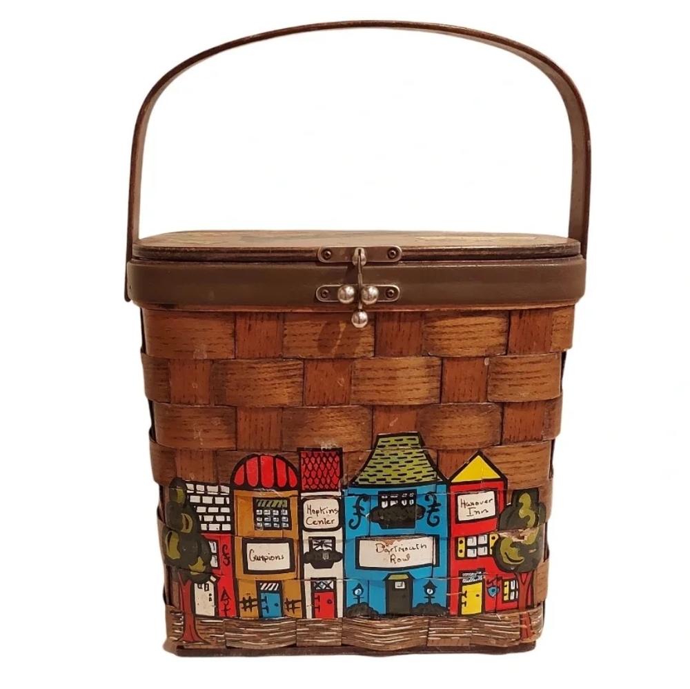 Hand Painted Basket